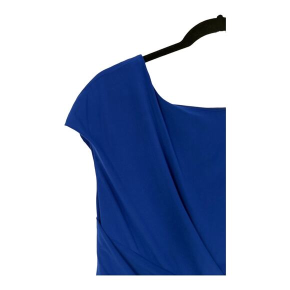 Eliza J dress boat neck cap sleeve blue size 14 - Picture 4 of 9